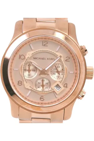 Michael Kors Pre-owned, Dame, Brun, ONE SIZE, Uld, Pre-owned Rosaguld watches