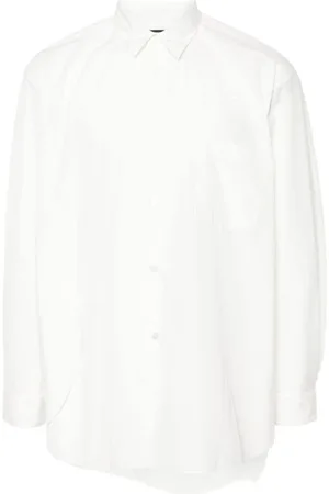 Comme des Garçons Skjorte, Herre, Hvid, L, Hvid skjorte med klassisk krave