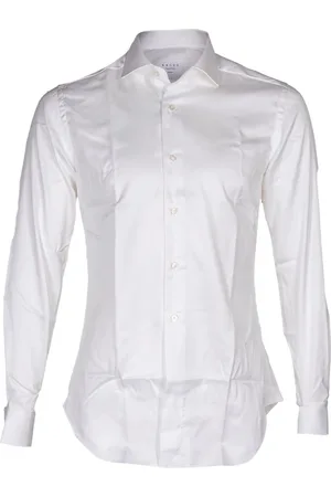 Xacus Skjorte, Herre, Hvid, XL, Herre Rejse Twill Skjorte, Fransk Krave