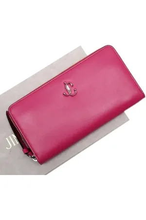 Jimmy Choo Pre-owned, Dame, Lyserød, ONE SIZE, Pre-owned Laeder punge