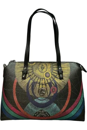 Gattinoni Taske, Dame, Sort, ONE SIZE, Uld, Planetarium Skuldertaske med Frontlogo
