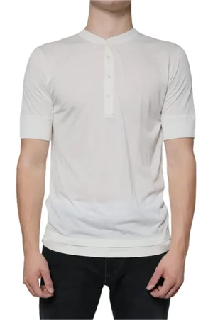 Dolce & Gabbana Top, Herre, Hvid, XS, Bomuld, Silkeblandet kortærmet T-shirt