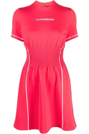 J Lindeberg Kjole, Dame, Lyserød, S, Polyester, Krystal Casual Mini Kjole