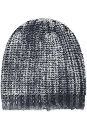 AVANT TOI Tilbehør, Dame, Grå, ONE SIZE, Uld, Grå Uld Kashmir Beanie Flettet Mønster