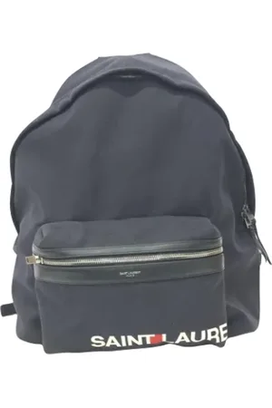 Saint Laurent Pre-owned, Dame, Sort, ONE SIZE, Pre-owned Stof rygsaekke