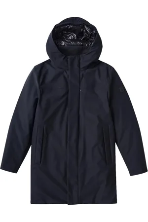 MCS Frakke, Herre, Blå, XL, Uld, Marineblå Softshell Trenchcoat