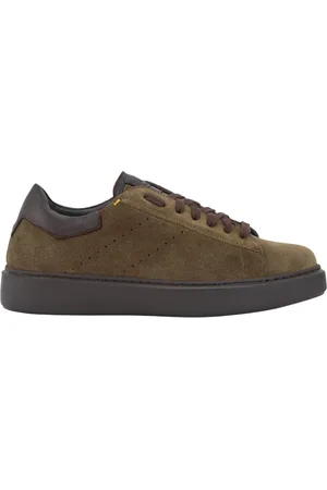 Calce Sko, Herre, Brun, 40 EU, Brun Ruskind Hjortehoved Sneakers
