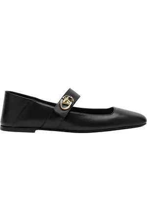 VALENTINO GARAVANI Sko, Dame, Sort, 38 1/2 EU, Spids Ballerina Vlogo