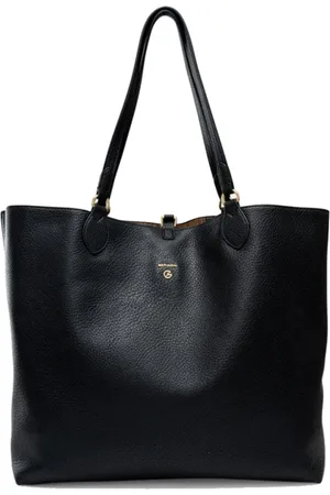 Gattinoni Taske, Dame, Sort, ONE SIZE, Uld, Reversibel Sort Skuldertaske med Planetarium Print