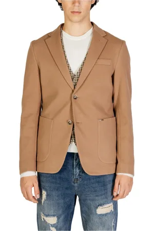 GIANNI LUPO Jakke, Herre, , S, Bomuld, Revers Krave Blazer Efterår/Vinter