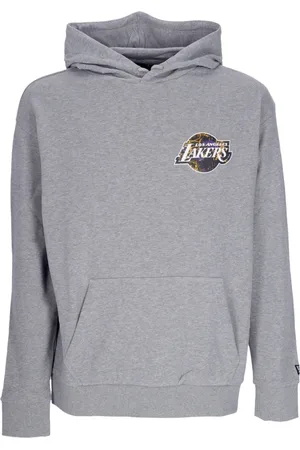 New Era Sweathshirts & Hoodies, Herre, Grå, L, Bomuld, NBA Holdlogo Hættetrøje Los Angeles Lakers