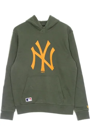 New Era Sweathshirts & Hoodies, Herre, Grøn, S, Bomuld, MLB Sæsonhold Logo Hættetrøje