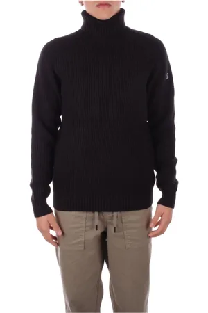 sunseeker Strik, Herre, Sort, M, Bomuld, Sort højhalset sweater