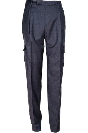 Briglia 1949 Bukser, Dame, Grå, 2XL, Uld, Højtaljede uldbukser, Marlene stil
