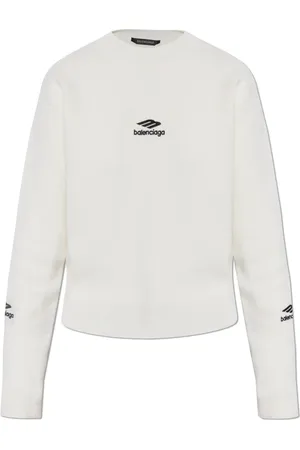 Balenciaga Strik, Dame, Hvid, M, Uld, Sweater fra Skiwear kollektionen