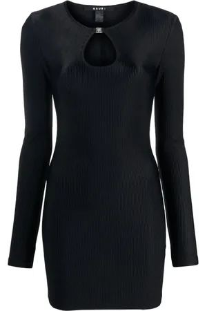 KSUBI Kjole, Dame, Sort, XS, Nylon, Sort Keyhole Mini Kjole