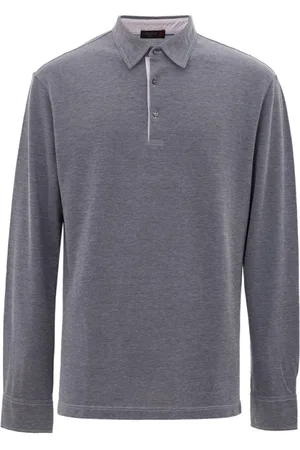 corneliani Top, Herre, Blå, L, Bomuld, Blå Bomuldspolo