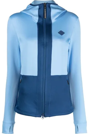 J Lindeberg Jakke, Dame, Blå, M, Polyester, Blå Casual Hættetrøje Sweater Polyester Elastan