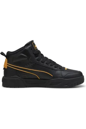PUMA Sko, Herre, Sort, 45 EU, Læder, Høje Urban Sneakers med Moderne Design
