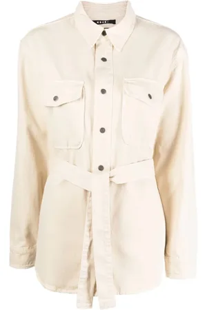 KSUBI Jakke, Dame, Hvid, L, Bomuld, Hvid Bomuld Voyager Shacket Mallow