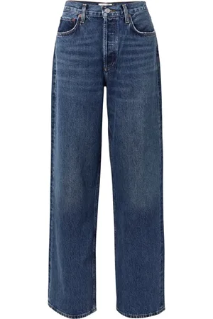 AGOLDE Jeans, Dame, Blå, W27, Afslappet Baggy Jeans