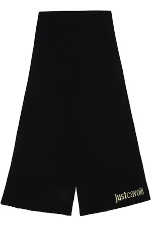 Roberto Cavalli Tilbehør, Herre, Sort, ONE SIZE, Læder, Tørklæder