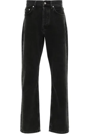 J Lindeberg Jeans, Herre, Sort, W36 L32, Bomuld, Sorte Straight Jeans Casual Stil