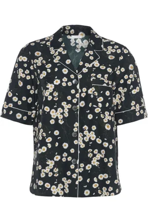 ERES Bluser & Skjorter, Dame, Sort, S, Romantisk Kærlighed Chemise Print