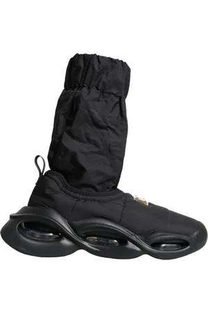 Dolce & Gabbana Sko, Dame, Sort, 39 EU, Sorte High-Top Wave Sock Sneakers