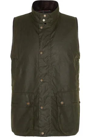 Barbour Jakke, Herre, Grøn, XL, Vokset Gilet Arkiv Oliven-S