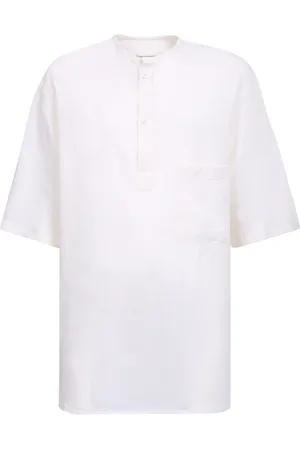COSTUMEIN Top, Herre, Hvid, XL, Bomuld, Hvid Bomulds T-shirt, Rund Hals