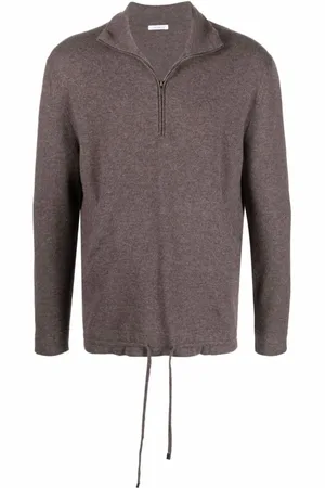 Malo Strik, Herre, Brun, L, Cashmere, Brun Cashmere Casual Sweater