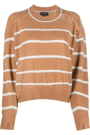 RAG&BONE Strik, Dame, , XS, Cashmere, Kashmir Stribet Sweater i