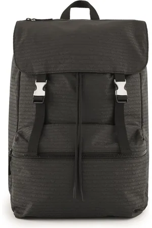 Emporio Armani Taske, unisex, Grøn, ONE SIZE, Nylon, Luksus Logo Bogstav Nylon Rygsæk