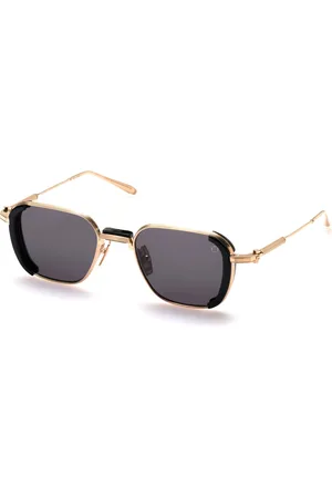 AKONI Tilbehør, Herre, Sort, ONE SIZE, Uld, Eclipse Sort 12K Guld Solbriller