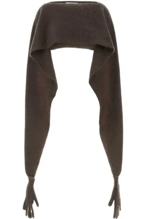 Moschino Jakke, Dame, Brun, ONE SIZE, Brun Mohair Blend Cape