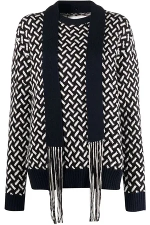 Jil Sander Strik, Dame, Flerfarvet, S, Uld, Multifarvet Uld Sweater