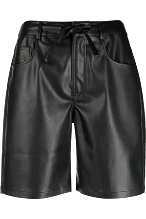 Proenza Schouler Shorts, Dame, Sort, S, Læder, Sort Faux Læder Casual Shorts