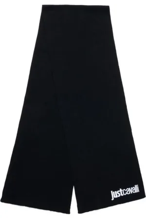 Roberto Cavalli Tilbehør, Herre, Sort, ONE SIZE, Læder, Tørklæder
