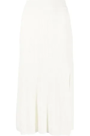 RAG&BONE Nederdel, Dame, Hvid, L, Bomuld, Hvid Casual Bomuld Nylon Nederdel