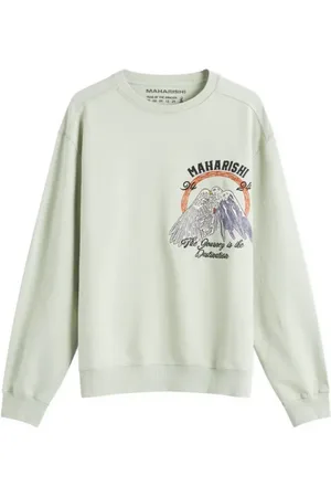Maharishi Sweathshirts & Hoodies, Herre, Grøn, XL, Bomuld, Fredsbjerg Crew Sweat Grøn