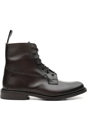 TRICKERS Sko, Herre, Brun, 42 EU, Læder, Brun Læder Ankelstøvler Model 5635