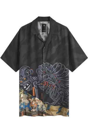 Maharishi Skjorte, Herre, Sort, M, Cyber Skeleton Camp Krave Skjorte