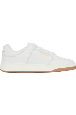 Saint Laurent Sko, Dame, Hvid, 40 EU, Læder, Logo Sneakers