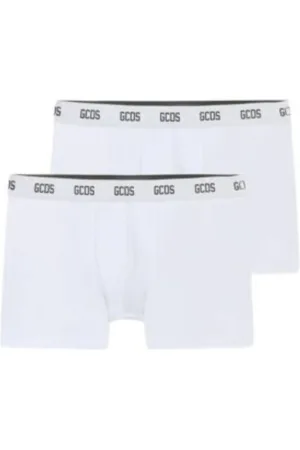 GCDS Undertøj, Herre, Hvid, XL, Herre Essentials Boxer Briefs 2-Pack