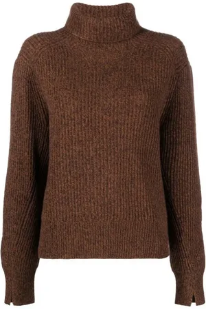 RAG&BONE Strik, Dame, Brun, L, Kashmir Turtleneck Sweater i Brun