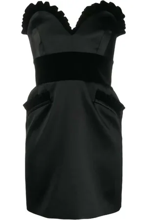 Moschino Kjole, Dame, Blå, XS, Blå Midi Kjole med Tekstil Sammensætning
