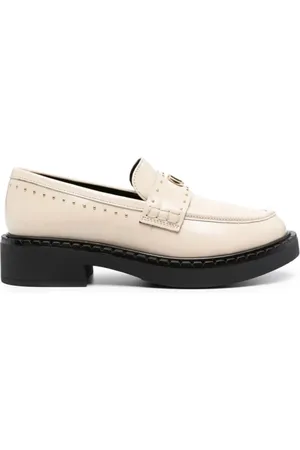 Twin-Set Sko, Dame, , 41 EU, Læder, Studded Læder Loafers