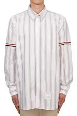 Thom Browne Skjorte, Herre, Hvid, L, Bomuld, Klassisk hvid skjorte