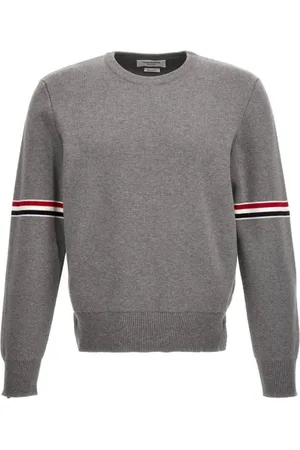 Thom Browne Strik, Herre, Grå, L, Kortærmet T-shirt